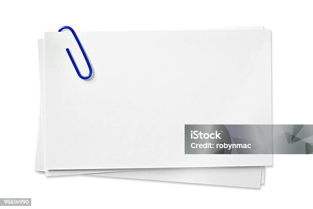 Blank Cards Stock Photo - Download Image Now - Blank, Blue, Business Card