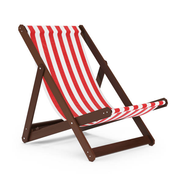 istock Chaise lounge on white background. 3D rendering. 956150750