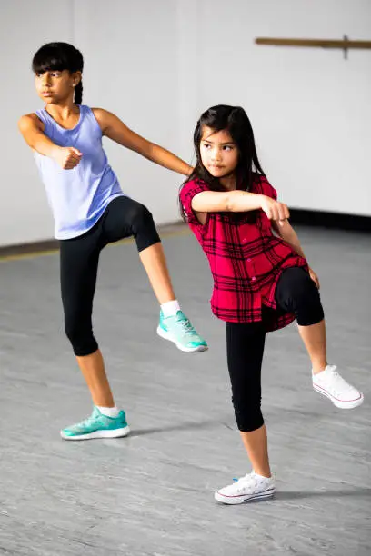 Photo of Hip-Hop Dance Group of Young Diverse Girls