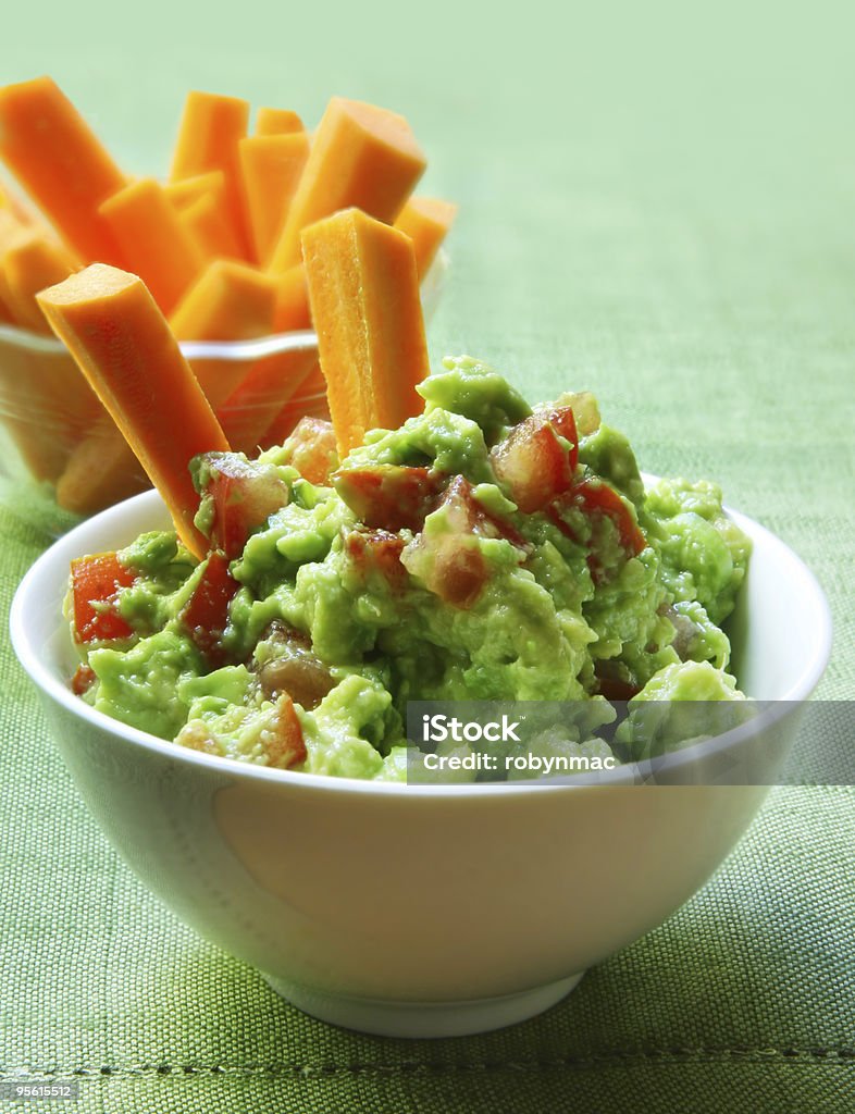 Guacamole  Carrot Stock Photo