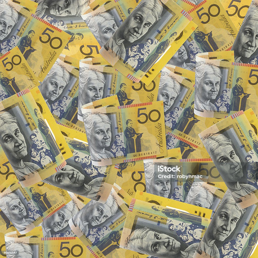 Anos 50 australiana - Foto de stock de Moeda Australiana - Todas Moedas Australásias royalty-free