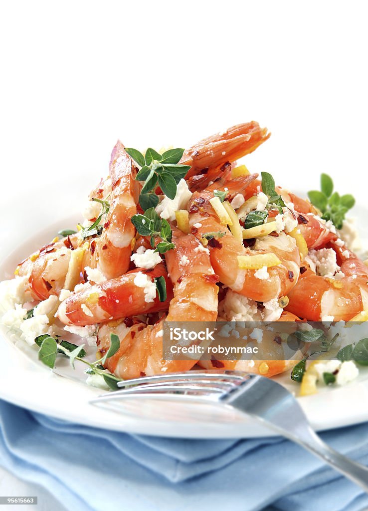 Insalata di gamberi - Foto stock royalty-free di Alimentazione sana