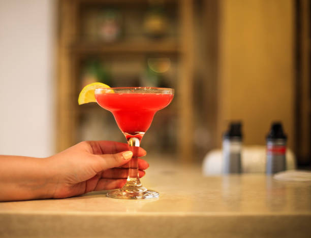 istock Strawberry margarita on bar counter 956162272