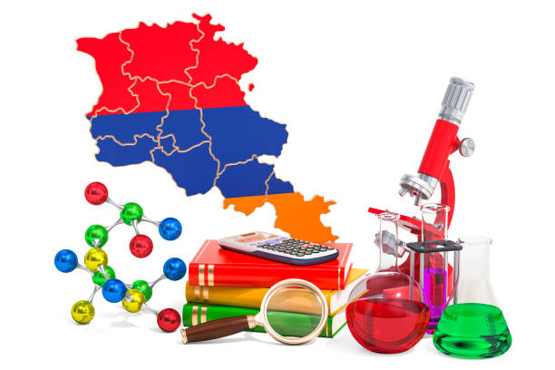 istock Scientific research in Armenia concept, 3D rendering isolated on white background 956165986