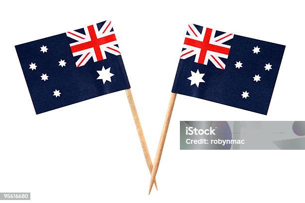 Foto de Bandeiras Australiana e mais fotos de stock de Bandeira Australiana - Bandeira Australiana, Palito de Dentes, Austrália