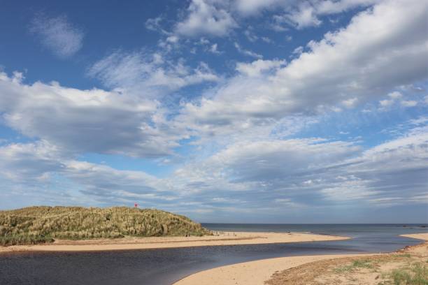 istock Clouds over sand, sea and dunes by the coast 956167704