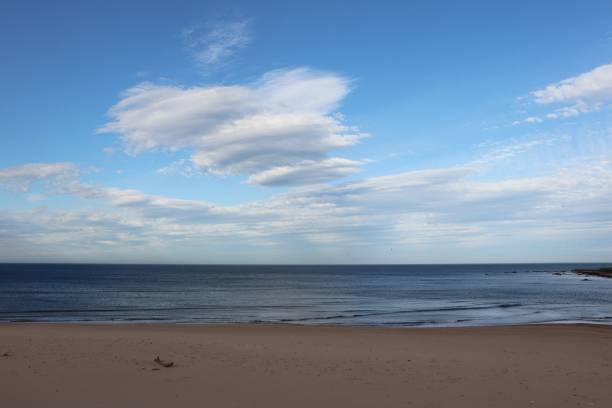 istock Clouds over sand, sea and dunes by the coast 956167852