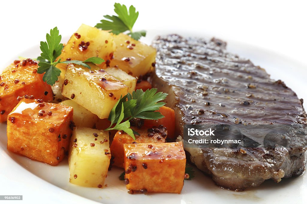 Stek obiad - Zbiór zdjęć royalty-free (Stek)