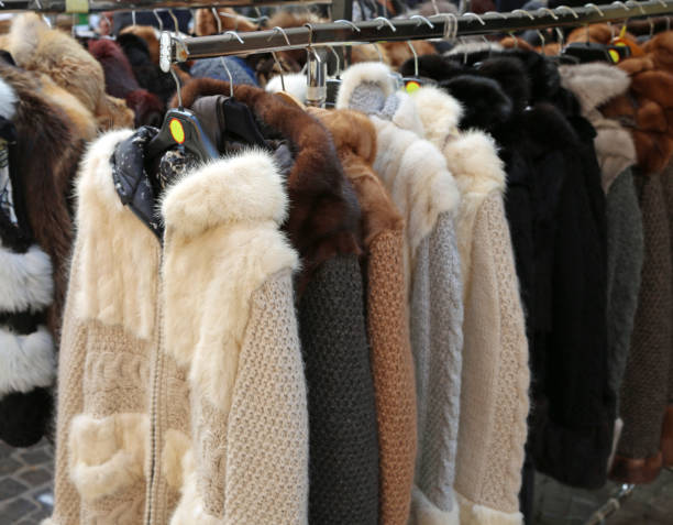 istock many fur coat for sale 956171218