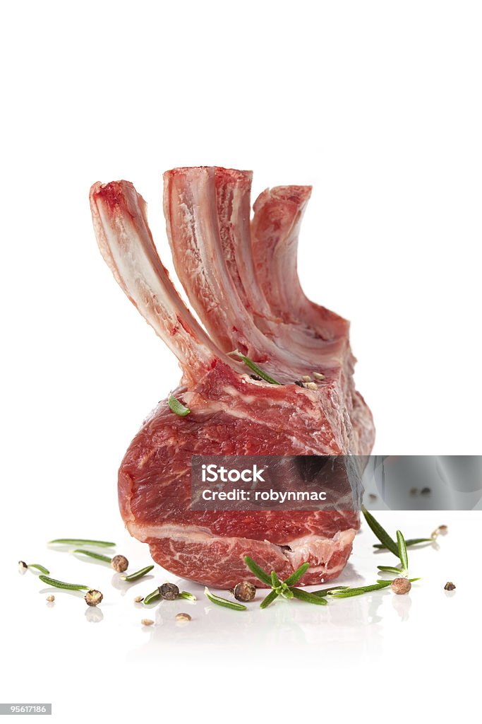 Rastrelliera d'agnello - Foto stock royalty-free di Agnello - Carne