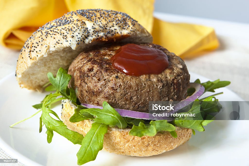 Hamburger-Schnellgericht - Lizenzfrei Brotsorte Stock-Foto