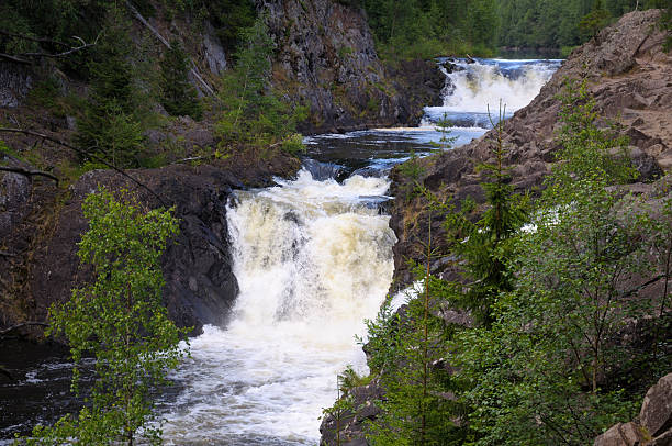 istock The full view of Kivach waterfall 95617471