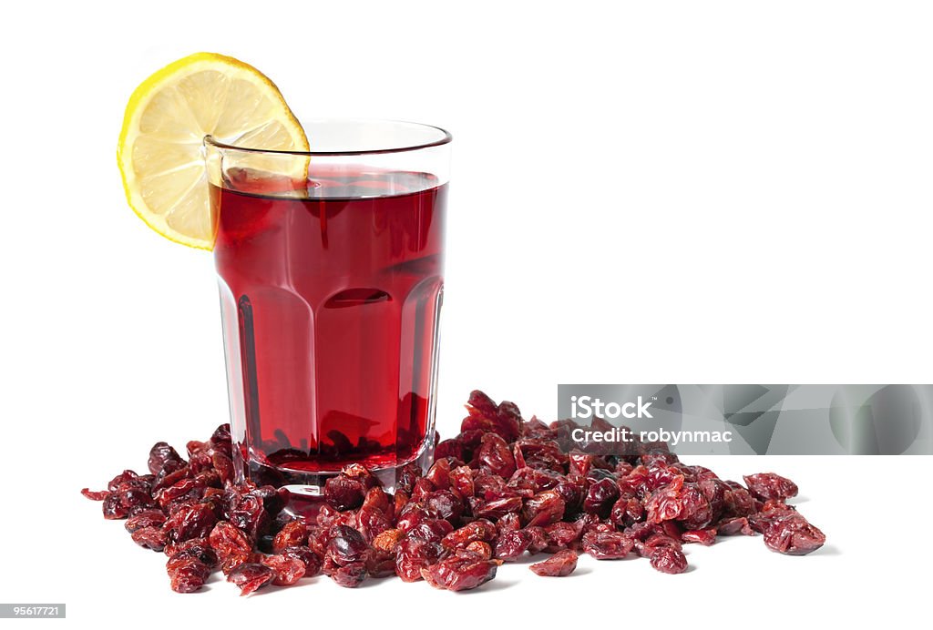 Cranberry Juice and Dried Cranberries  Antioxidant Stock Photo