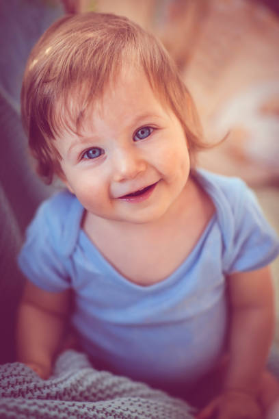 Allergies, atopic dermatitis on the face of a baby