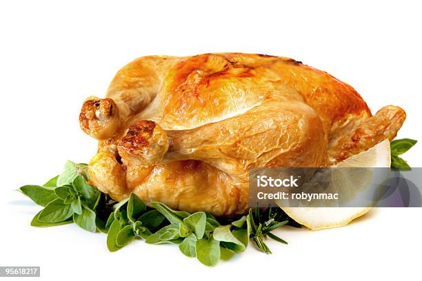 Pieczony Kurczak - zdjęcia stockowe i więcej obrazów Bez ludzi - Bez ludzi, Białe mięso, Białe tło
