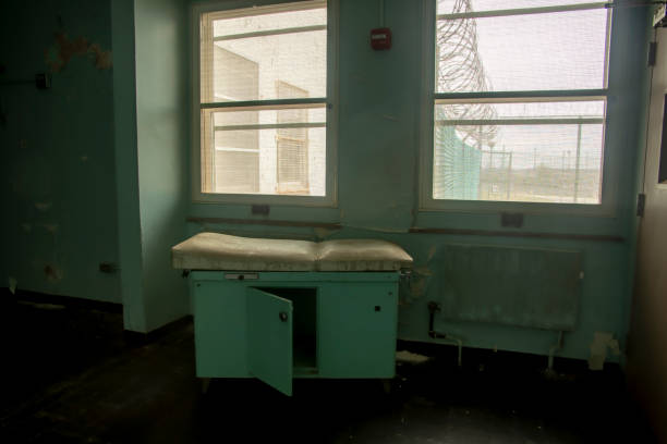 istock Treatment table in prison hospital 956184636