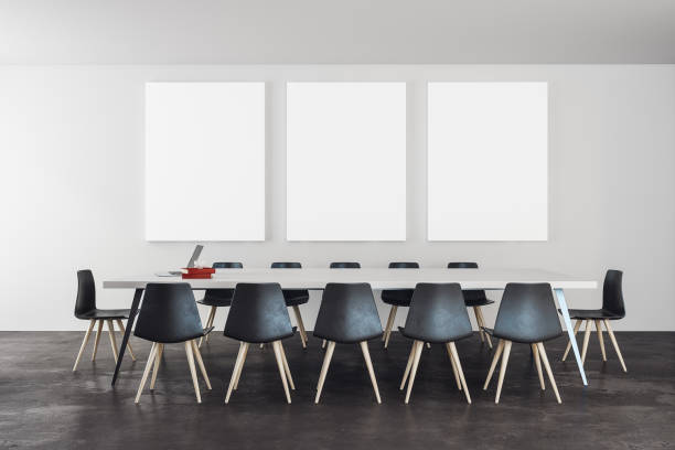 istock Modern meeting room with banner 956188214