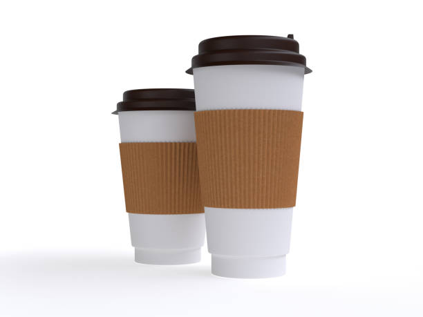 istock coffee takeaway in a paper glass on a white background - 3d illustration rendering 956188362