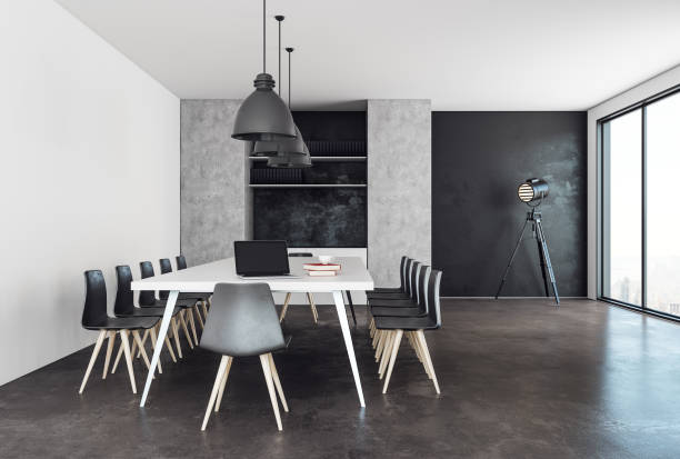 istock Contemporary meeting room interior 956188630