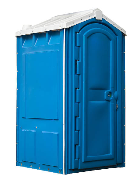 istock A blue public toilet It is clean and on a white background  95619049