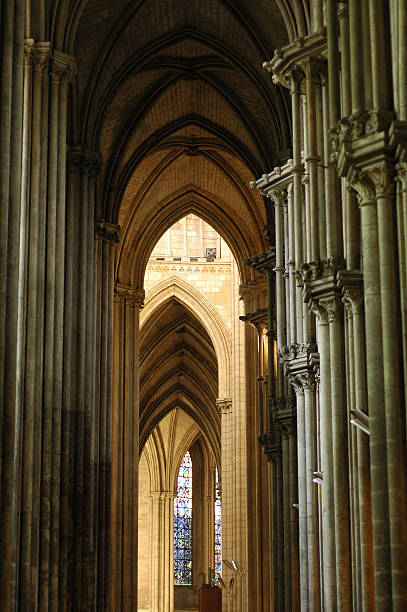 istock Rouen (Normandy), interior of the gothic cathedral 95619203