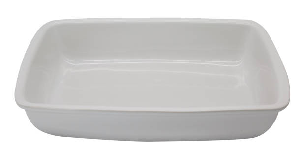 istock Porcelain baking tray on the white background 956204216
