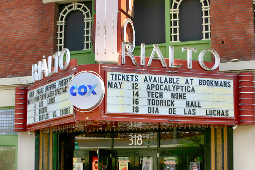 The Rialto vaudeville theater on Congress in downtown Tucson AZ