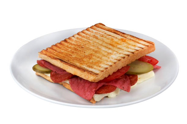 Toast Sandwich served in the plate