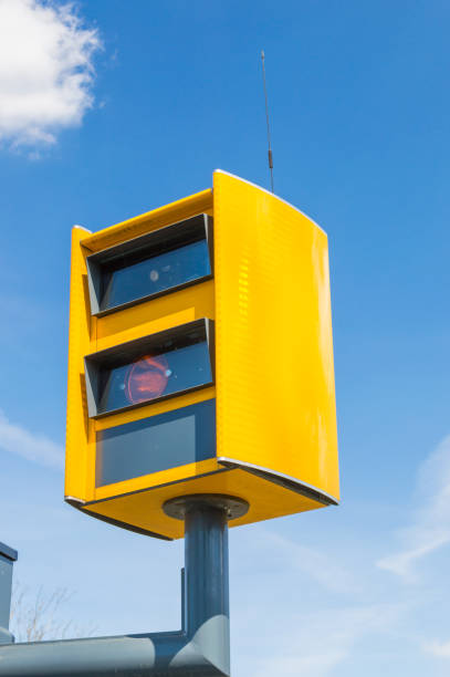 istock Yellow traffic enforcement camera in Poland. 956212184
