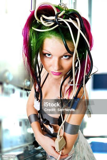 Woman Trapped In Wires Stock Photo - Download Image Now - Abstract, Adult, Adults Only