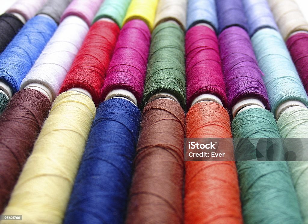 spools of thread  Backgrounds Stock Photo