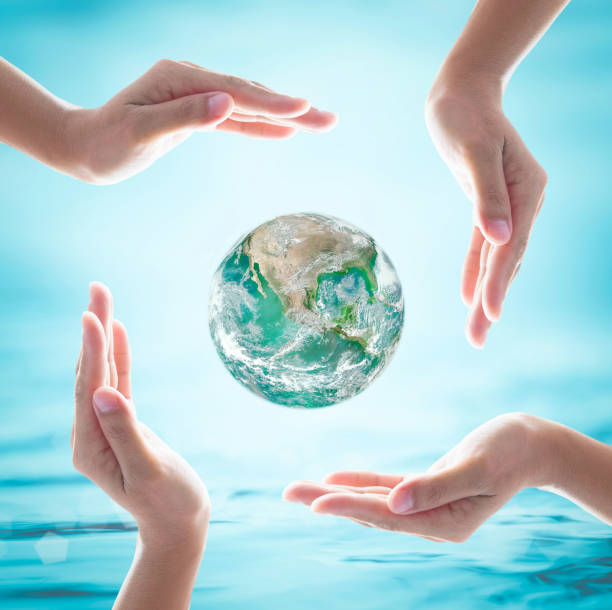 istock World ocean day, saving water and green earth protection concept: Element of this image furnished by NASA 956218376