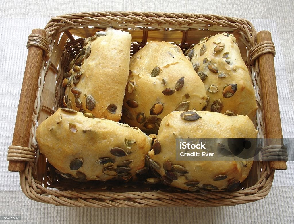 fresh rolls with pumpkin seed  Animal Digestive System Stock Photo