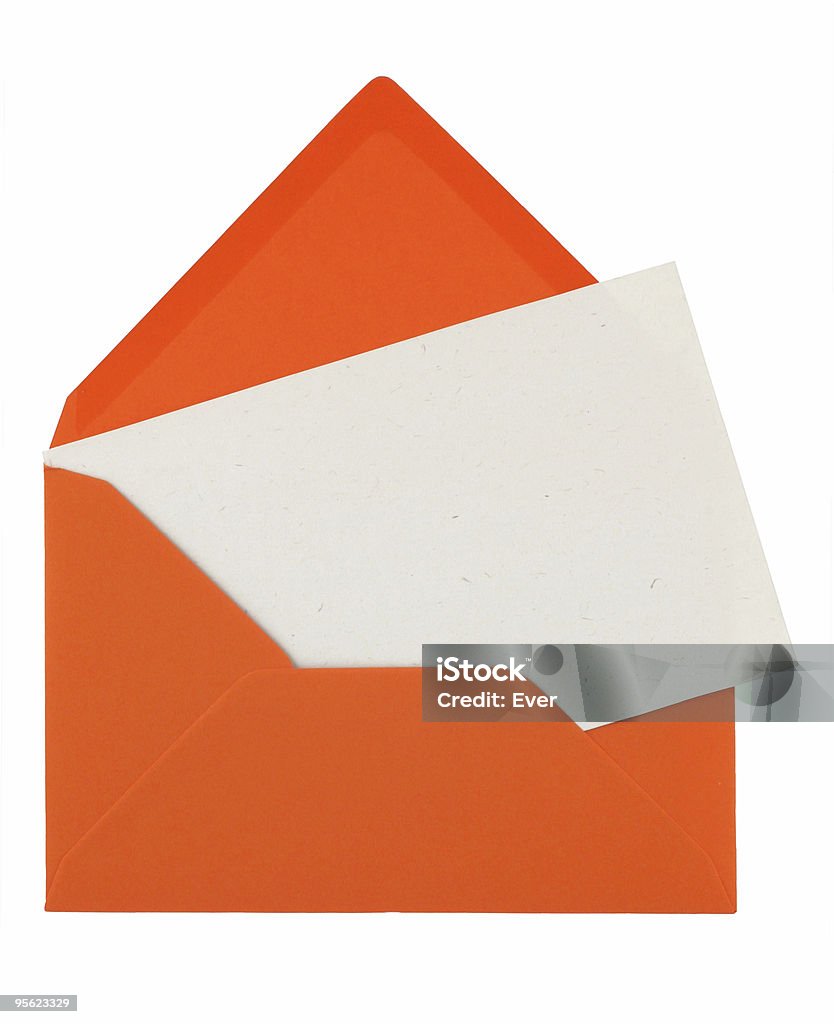 envelope e Nota - Royalty-free Branco Foto de stock