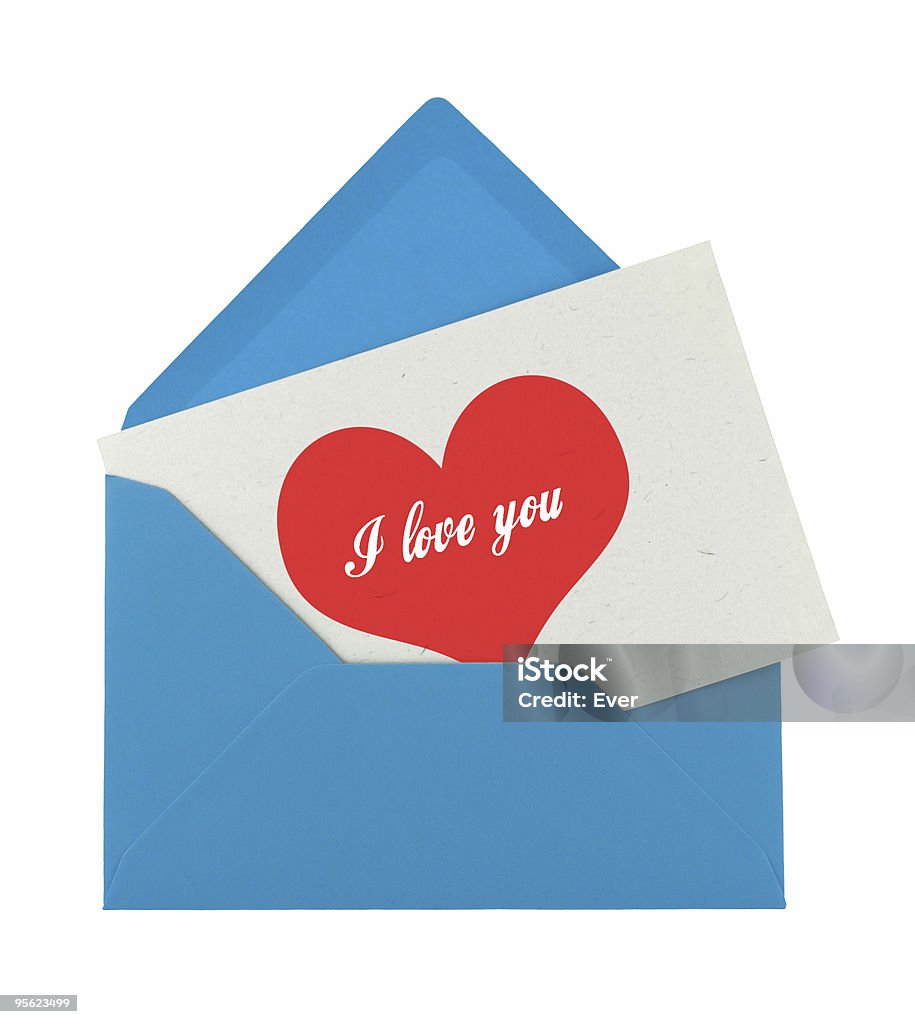 I love you note  Advice Stock Photo