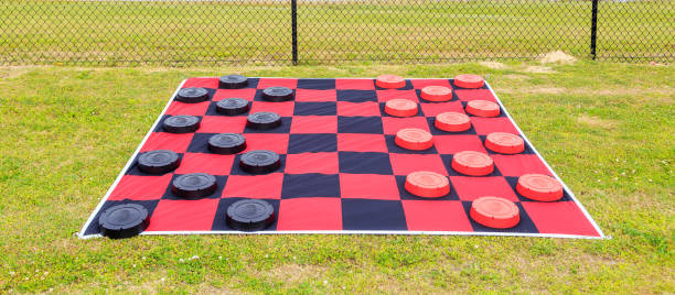 Giant Checker Board stock photo