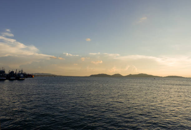 istock Sea view with sunlight, Songkla,Thailand. 956240892