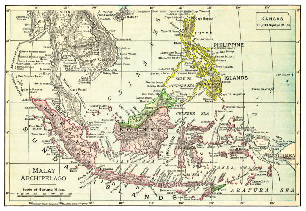 istock Map of Malay Archipielago 1895 956252758