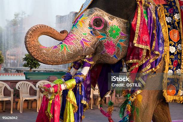 Gangaur Festival Elephant In Jaipur India Stock Photo - Download Image Now - India, Jaipur, Elephant