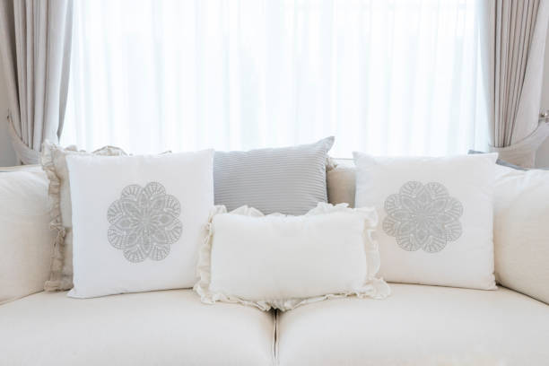 istock white country style sofa with many cushions 956261812