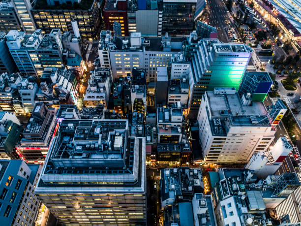 istock The aerial view of downtown 956262300