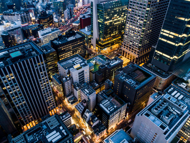 istock The aerial view of downtown 956262448