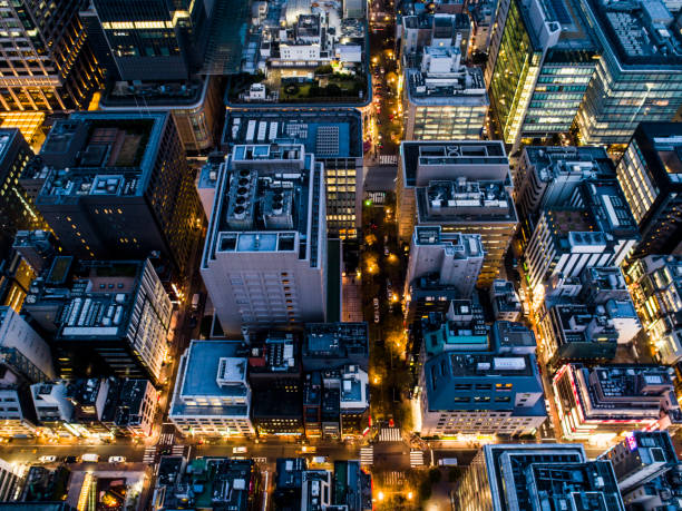 istock The aerial view of downtown 956262494