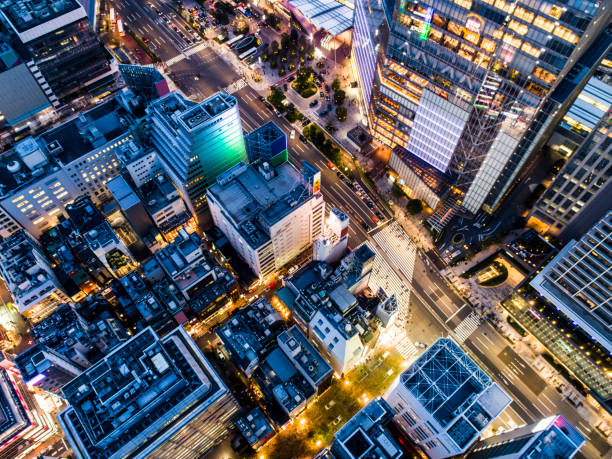 istock The aerial view of downtown 956262564