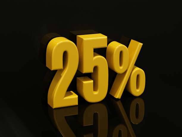 istock 25 Percent Sign 956262790