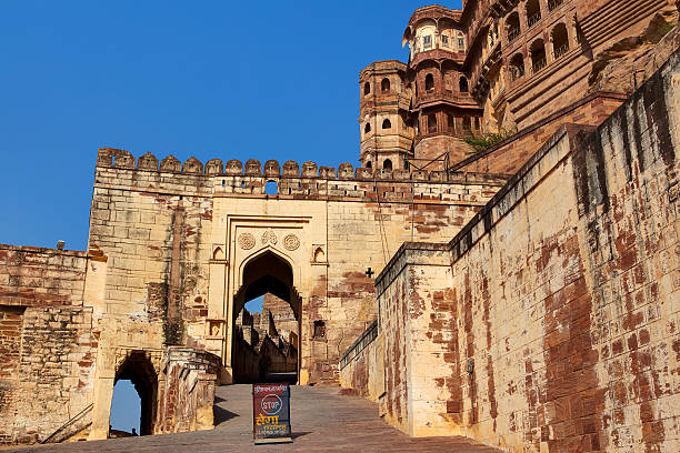 Mehangrah fort in India. Huge castle