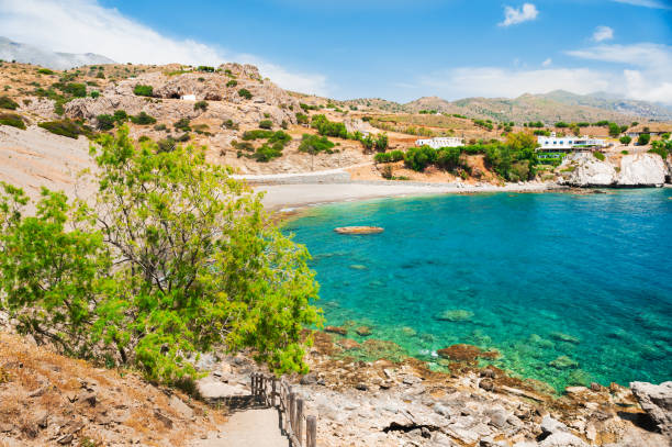 istock Beautiful beach with turquoise water in Crete, Greece. 956281672