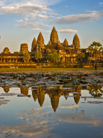 Angkor Wat at Sunset, Cambodia.