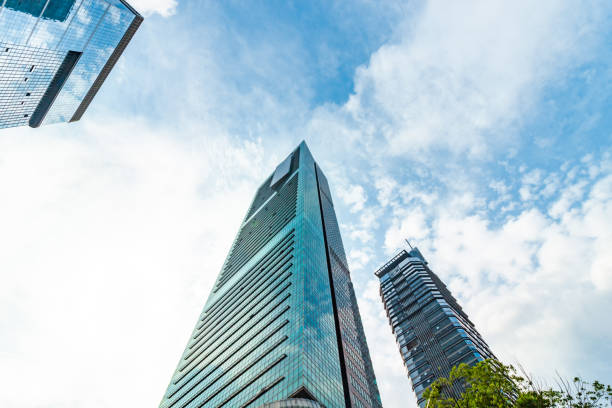 istock Look up to modern financial architecture 956285442