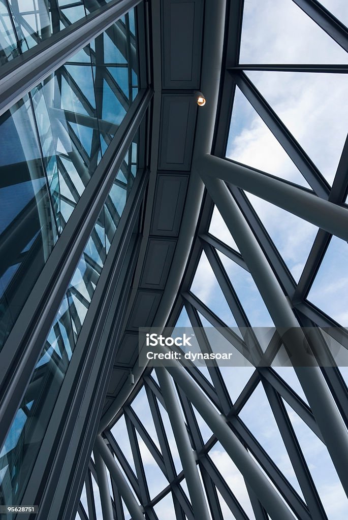 Glass and steel architectural abstract  Abstract Stock Photo